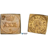 AJ176, England, Monetary Weight for Rose Ryal, 30 Shillings, Cf. W595, (12.56g), EF-UNC