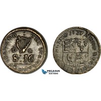 AJ182, Ireland & Portugal, George II, 1737 Monetary Weight for Double Pistole (8D 16G), Cf. 2714, (13.35g), VF-EF