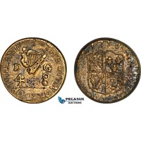 AJ183, Ireland & Portugal, George I, 1719 Monetary Weight for Pistole (4D 8G), Cf. W2698, (6.63g), VF-EF