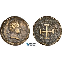 AJ187, France & Portugal, Louis XIV, Monetary Weight for Double Louis D’or, (13.15g), VF