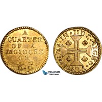 AJ198, Portugal & Brazil, 1748 Monetary Weight for 1/4 Moidore (1000 Reis), Cf. 1501, (2.73g), UNC