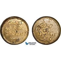AJ355, Great Britain & Ireland, George III, 1772 Monetary Weight for 1 Guinea, Cf. W1998M (8.17g) EF-UNC