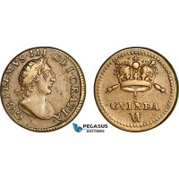 AJ363, England & Netherlands, William III, Monetary Weight for 1/2 Guinea, Cf. W1237 (4.13g), EF