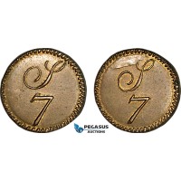AJ367, Great Britain & Ireland, Monetary Weight for 1/3 Guinea, Cf. W2150 (2.80g) EF-UNC