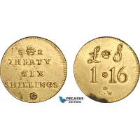 AJ372, Portugal & Brazil, Monetary Weight for 6400 Reis, 36 Shillings (14.27g) Spot, EF-UNC