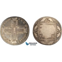 AJ385, Russia, Paul I, Rouble 1800 СМ-ОМ, St. Petersburg Mint, Silver, Bitkin 41, Fine