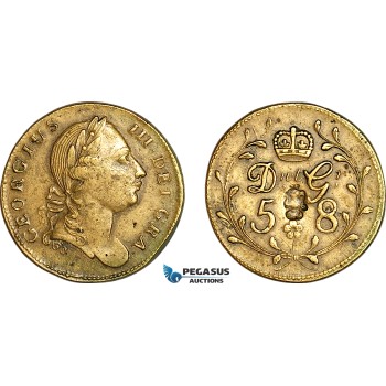 AJ644, Great Britain & Ireland, George III, Monetary Weight for 1 Guinea, Cf. W1899E (8.22g), VF-EF