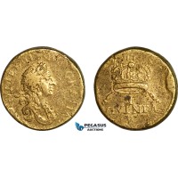 AJ649, England & Netherlands, William III, Monetary Weight for 1 Guinea, Cf. W1212 (8.19g), VF