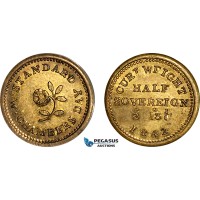 AJ814, Great Britain, Victoria, 1842 Monetary Weight for 1/2 Sovereign, Cf. 2270b (3.96g), EF-UNC