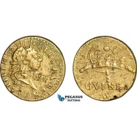 AJ891, England & Netherlands, William III, Monetary Weight for 1/2 Guinea, Cf. W1164 (4.13g), VF