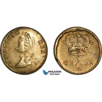 AJ892, Great Britain & Ireland, George II, Monetary Weight for 1/2 Guinea, Cf. W1425 (4.16g), EF, Rare!