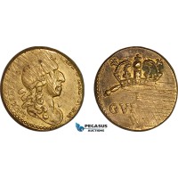 AJ899, England & Netherlands, William III, Monetary Weight for 1 Guinea, Cf. W1180 (8.28g), EF