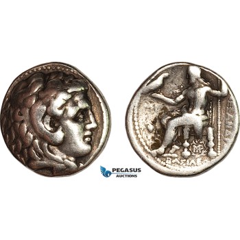 AK373, Greece, Seleukid Empire, Seleukos I Nikator, AR Tetradrachm (16.83g). Type of Alexander III of Macedon. Babylon Mint, (ca. 311-300 BC) Rare!