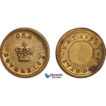 AK927, Great Britain, Victoria, Monetary Weight for 1 Sovereign (7.94g), EF