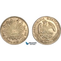 AK995, Mexico, 8 Reales 1894 Ca MM, Chihuahua Mint, Silver, AU
