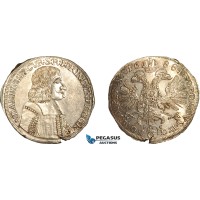 AL009, Switzerland, Chur, Ulrich VI, 2/3 Taler 1688, Silver (17.68g) D/T 1495, Full lustre, UNC! Very Rare!