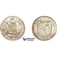 A11-006, Austria, Ferdinand II, Taler ND (1564-95), Hall Mint, Silver (28.60g), Dav-8097, Blast white, AU