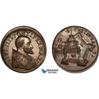 A11-275, Italy, Papal States, Pius IV (1559-65) Bronze Medal 1561 (Ø31mm, 13.01g) probably 18th-19th Century strike, Struck after an original obverse by Gianfederico Bonzagni, UNC