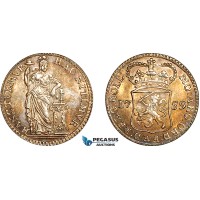 A11-320, Netherlands, Holland, 1/4 Gulden 1759, Silver, Km-100, Multicolour toning, XF-UNC
