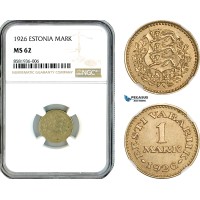 AL118, Estonia, 1 Mark 1926, NGC MS62