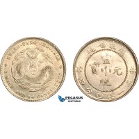 AL286, China, Kwangtung, 20 Cents ND (1890-1908), Kwangtung Mint, Silver, L&M-135, UNC