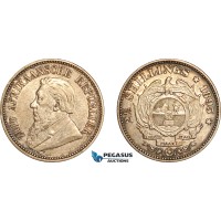 AL292, South Africa (ZAR) 2 1/2 Shillings 1895, Pretoria Mint, Silver, XF-AU