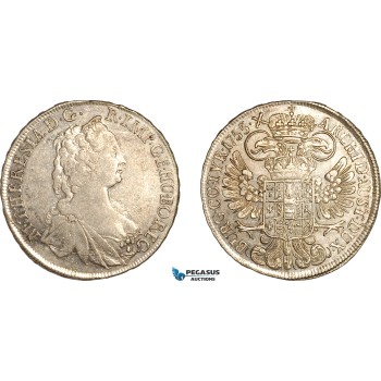 A12-034, Austria, Maria Theresia, 1/2 Taler 1755, Vienna Mint, Silver (14.02g), Her-620, Light toning, Much lustre! AU, Rare! A12-034, Austria, Maria Theresia, 1/2 Taler 1755, Vienna Mint, Silver (14.02g), Her-620, Light toning, Much lustre! AU, Rare!