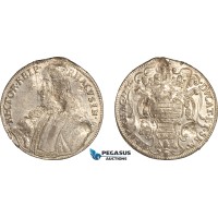 AL745, Croatia, Ragusa, Dubrovnik City, Taler 1746, Silver (26.8g) Scratched, damaged, AU, Rare!