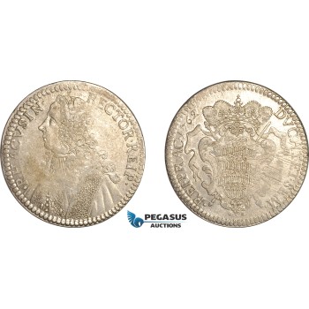 AL746, Croatia, Ragusa, Dubrovnik City, Taler 1762, Silver (28.3g) Lightly cleaned, XF-AU