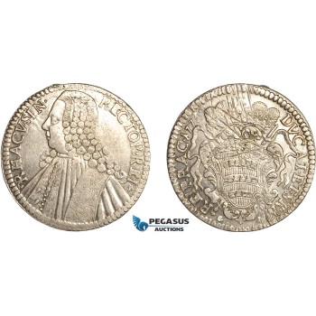 AL747, Croatia, Ragusa, Dubrovnik City, Taler 1771, Silver (28.5g) Cleaned, XF