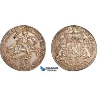 AL786, Netherlands, Utrecht, "Silver Rider" Ducaton 1784, Silver (32.2g) Ex. Mount, flan flaw, XF