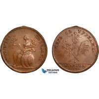 AL793, Russia, Catherine II, Bronze Medal 1774 Peace between Russia and Turkey, Diakov 165.6, XF-AU, Rare!