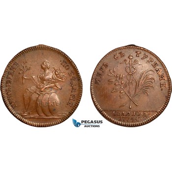 AL793, Russia, Catherine II, Bronze Medal 1774 Peace between Russia and Turkey, Diakov 165.6, XF-AU, Rare!
