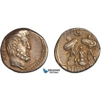 AL801, Roman Republic, Lucius Titurius Sabinus, AR Denarius (3.99g), 89 BC, Rome Mint, Silver, Crawford 344/2b, XF-AU