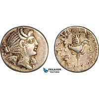 AL802, Roman Republic, C. Valerius Flaccus, AR Denarius (3.69g),82 BC, Massalia Mint, Crawford 365, Minor scratches, VF-XF