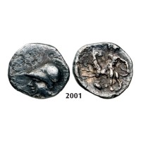 05.05.2013, Auction 2/2001. Ancient Greek, Calabria Tarentum, Obol, Silver (0.91g)