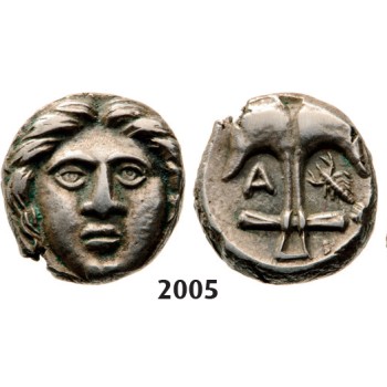 05.05.2013, Auction 2/ 2005. Ancient Greek,Thrace, Apollonia Pontica, Diobol (Struck 400­-350 BC) Silver (1.21g)