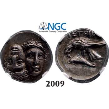 05.05.2013, Auction 2/ 2009. Ancient Greek, Moesia, Istros, Drachm (4 th Century BC) Silver (5.71g) NGC AU