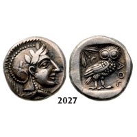05.05.2013, Auction 2/2027. Ancient Greek, Attica, Athens, Obol (Struck 480-­460 BC) Silver (1.23g)