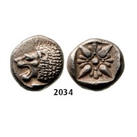 05.05.2013, Auction 2/2034. Ancient Greek, Ionia, Miletos, Diobol (Struck late 6th­early 5th cent. BC) Silver (1.15g)