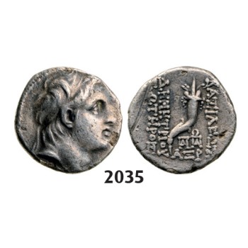 05.05.2013, Auction 2/ 2035. Ancient Greek, Ionia, Demetrios I, 162-­150 BC, Drachm (Struck 153­-152 BC) Antioch, Silver (3.95g)