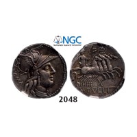 05.05.2013, Auction 2/2048. Roman Republic, M. Tullius (120-­119 BC) Denarius, Rome, Silver (3.88g), NGC XF