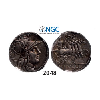 05.05.2013, Auction 2/2048. Roman Republic, M. Tullius (120-­119 BC) Denarius, Rome, Silver (3.88g), NGC XF