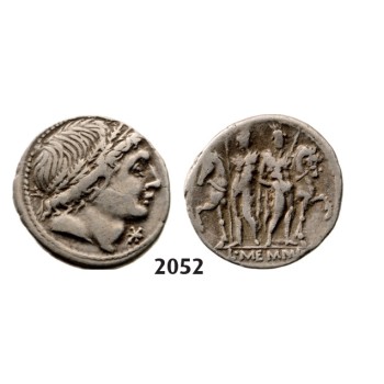 05.05.2013, Auction 2/ 2052. Roman Republic, L. Memmius (109-­108 BC) Denarius, Rome, Silver (3.77g)