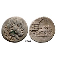05.05.2013, Auction 2/2062. Roman Republic, L. Rubri Dossenus (87 BC) Denarius, Rome, Silver (3.67g)
