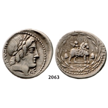 05.05.2013, Auction 2/2063. Roman Republic, Mn. Fonteius C.f (85 BC) Denarius, Rome, Silver (4.00g)