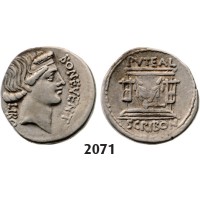 05.05.2013, Auction 2/2071. Roman Republic, L.Scribonius Libo (62 BC) Denarius, Rome, Silver (3.94g)