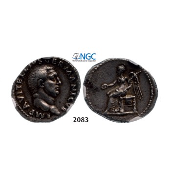 05.05.2013, Auction 2/2083. Roman Empire, Vitellius, 69 AD, Fine Style Denarius (Struck 69 AD) Rome, Silver (2.97g), NGC Ch VF*