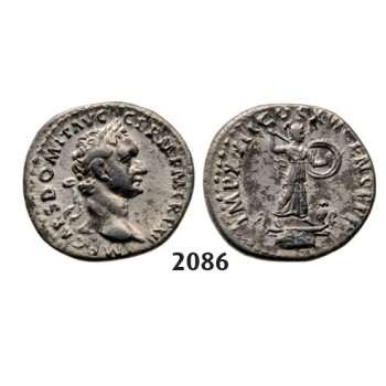 05.05.2013, Auction 2/2086. Roman Empire, Domitian, 81­-96 AD, Denarius (Struck 88-­89 AD) Rome, Silver (3.57g)