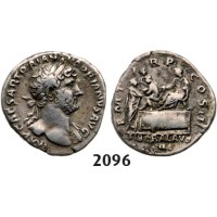 05.05.2013, Auction 2/2096. Roman Empire, Hadrian, 98-­138 AD, Denarius (Struck 118­-120 AD) Rome, Silver (2.62g)